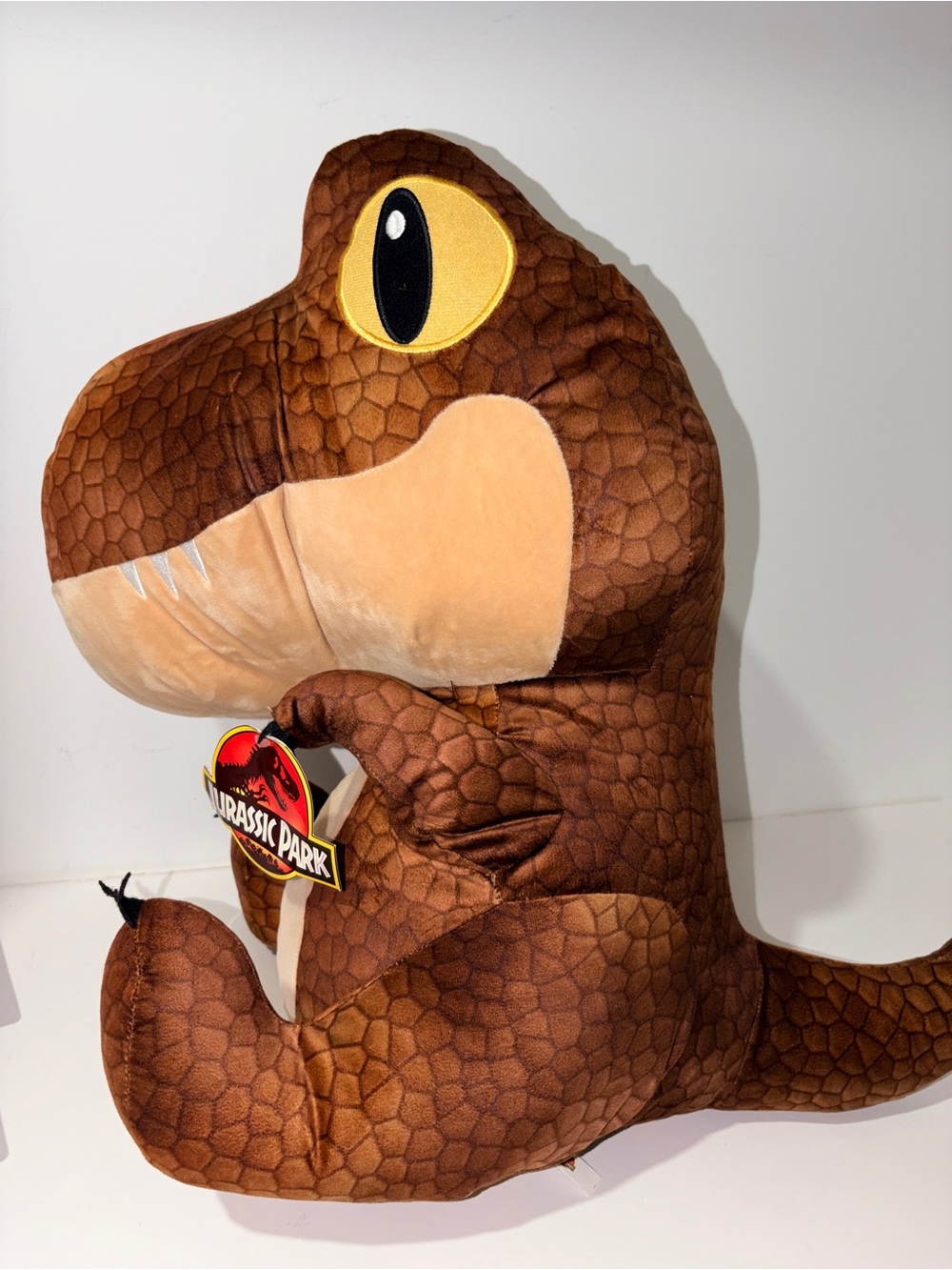 BNWT Jurassic Park T-Rex Plush - Brown and Tan Dinosaur 19 inch
